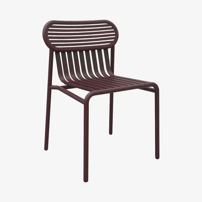 Made in Design Week-end Chair - Aluminium by Petite Friture Red/Purple