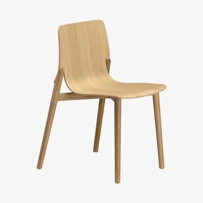 Made in Design Kayak Stacking chair - Oak by Alias Natural wood