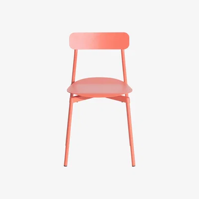 Made in Design Fromme Stacking chair - / Aluminium by Petite Friture Orange