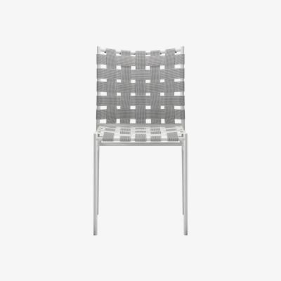 Made in Design Tagliatelle Stacking chair - Elastic seat by Alias Grey