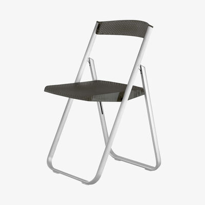 Made in Design Honeycomb Folding chair - Polycarbonate & metal structure by Kartell Grey