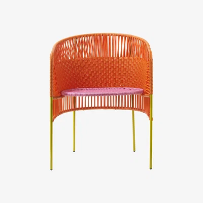 Made in Design Dining chair Caribe plastic material / Recycled PVC threads hand-braided - ames