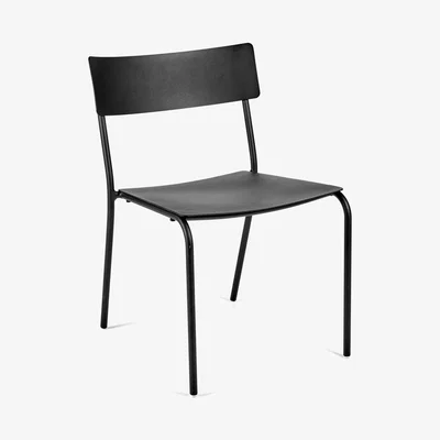 Made in Design August Stacking chair - / Aluminium by Serax Black