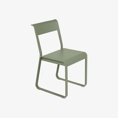 Made in Design Bellevie Chair - / Metal - Runner base by Fermob Green