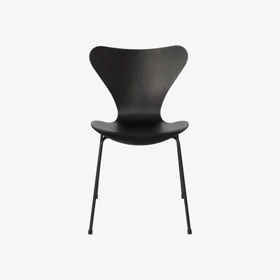 Made in Design Série 7 Stacking chair - / Stained ash by Fritz Hansen Black