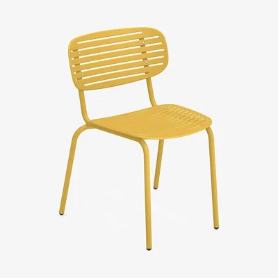 Made in Design Mom Stacking chair - / Metal by Emu Yellow