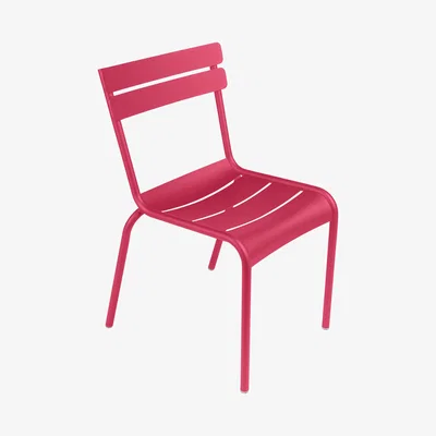 Made in Design Luxembourg Stacking chair - / Aluminium by Fermob Pink
