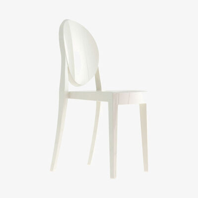 Made in Design Victoria Ghost Stacking chair - opaque/ Polycarbonate by Kartell White