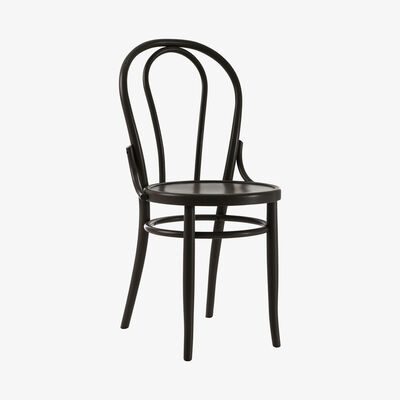 Made in Design N° 18 Chair - / 1876 reissue by Wiener GTV Design Black