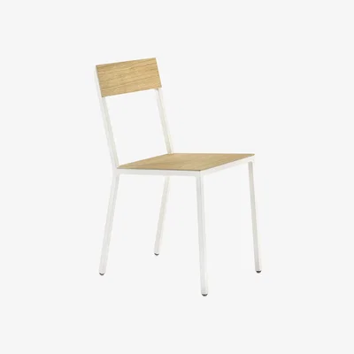 Made in Design Alu Wood Chair - / Aluminium & Nude by valerie objects Natural wood
