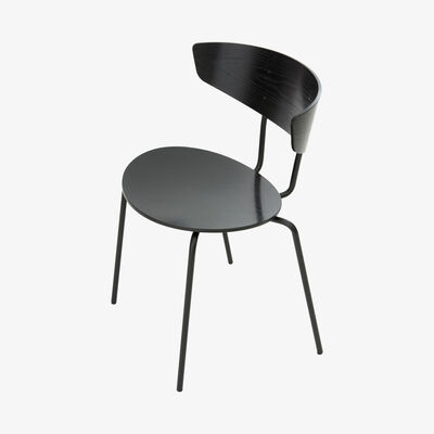 Made in Design Herman Stacking chair - Wood & metal by Ferm Living Black