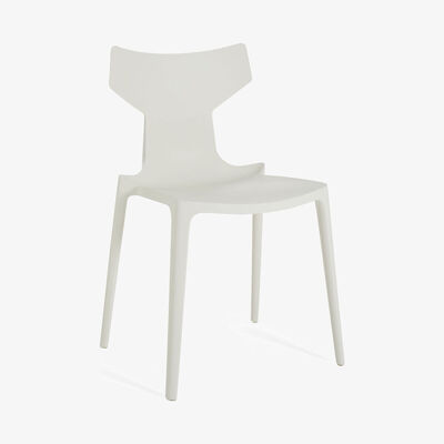 Made in Design Re-Chair Stacking chair - / Recycled material by Kartell White