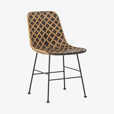 Made in Design Kitty Chair - / Rattan by Bloomingville Black/Natural wood