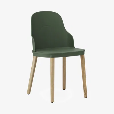 Made in Design Allez INDOOR Chair - / Oak legs by Normann Copenhagen Green/Natural wood