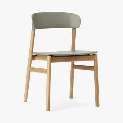 Made in Design Herit Chair - / Oak foot by Normann Copenhagen Green/Natural wood