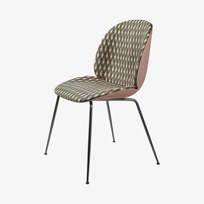 Made in Design Beetle Padded chair - /Gamfratesi - Fabric seat by Gubi Pink