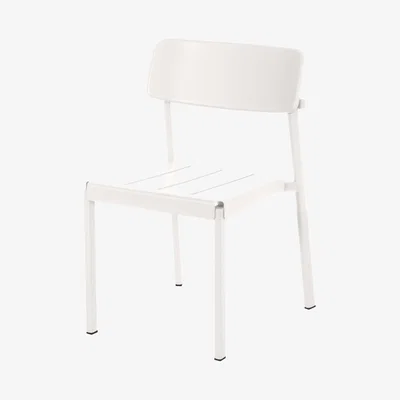 Made in Design Shine Stackable chair - Metal by Emu White