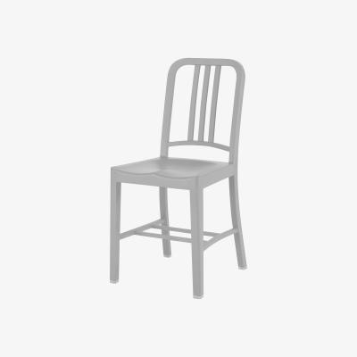 Made in Design 111 Navy chair Chair - Recycled plastic by Emeco Grey