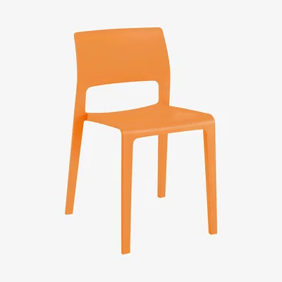 Made in Design Juno Stacking chair by Arper Orange