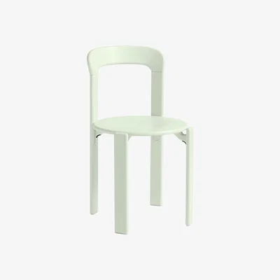 Made in Design Rey Stacking chair - / By Bruno Rey x Dietiker, 1971 - Wood by Hay Green