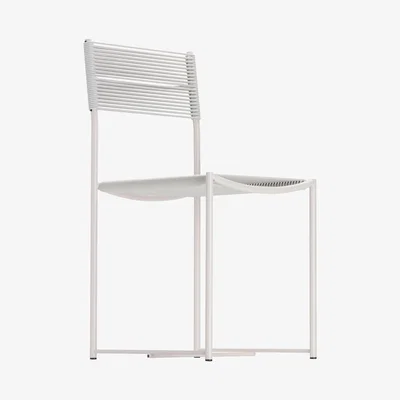 Made in Design Spaghetti Chair - 1979's design - Exhibited at the MoMA by Alias White