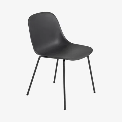 Made in Design Fiber Chair - Tube leg by Muuto Black