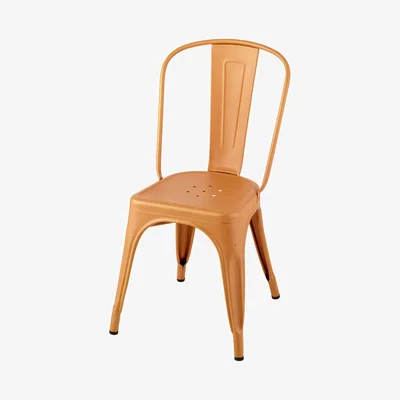 Made in Design A Stacking chair - Steel - Matt colour by Tolix Orange