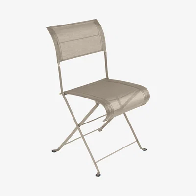 Made in Design Dune Folding chair - / Cloth by Fermob Brown/Beige