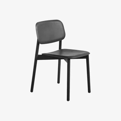 Made in Design Soft Edge 12 Stacking chair - Wood by Hay Black