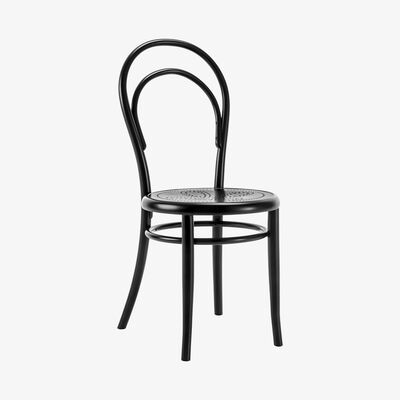 Made in Design N° 14 Chair - / Perforated seat - 1860 reissue by Wiener GTV Design Black