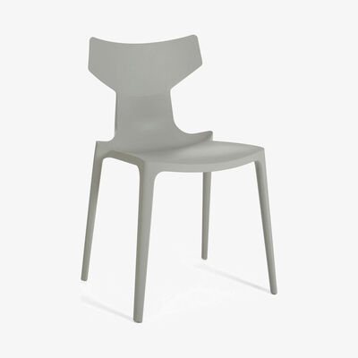 Made in Design Re-Chair Stacking chair - / Recycled material by Kartell Grey