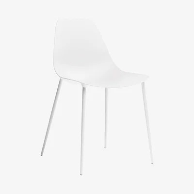 Made in Design Mammamia Chair - Metal shell & legs by Opinion Ciatti White