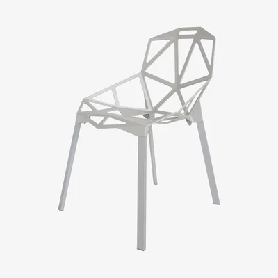 Made in Design Chair One Stacking chair - / metal by Magis Grey