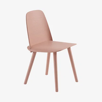 Made in Design Nerd Chair - / Wood by Muuto Pink