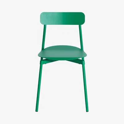 Made in Design Fromme Stacking chair - / Aluminium by Petite Friture Green
