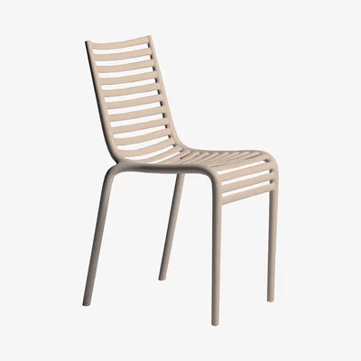Made in Design PIP-e Stacking chair - Plastic by Driade Beige