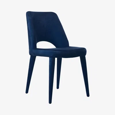 Made in Design Holy Padded chair - / Velvet by Pols Potten Blue