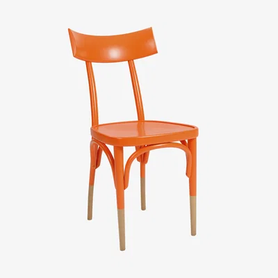 Made in Design Czech Chair - / Wood by Wiener GTV Design Orange