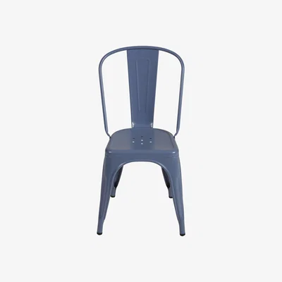 Made in Design A Stacking chair - Steel - Fine texture matt - Indoor by Tolix Blue