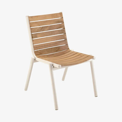 Made in Design Pilotis Stacking chair - Teak by Vlaemynck Natural wood