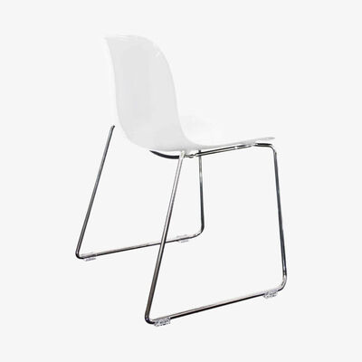 Made in Design Troy Stacking chair - Polycarbonate & sled feet by Magis White