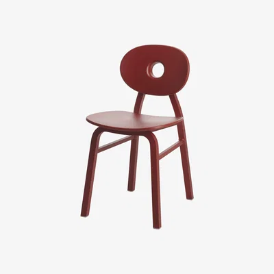 Made in Design Elipse Chair - / Aluminium & polypropylene by Zanotta Red