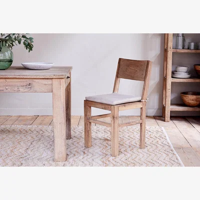 Nkuku nkuku Fioni Reclaimed Wood Dining Chair | Seating | Natural