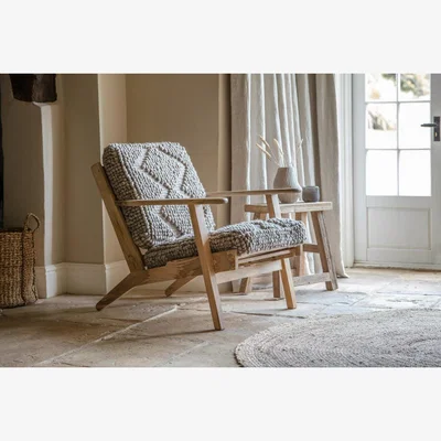 Nkuku nkuku Keya Chunky Weave & Mango Wood Dining Chair | Dining Chairs Stools & Benches | Natural