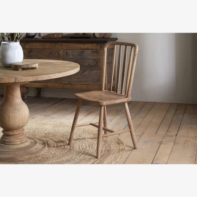 Nkuku nkuku Om Mango Wood Dining Chair | Seating | One Size | Natural