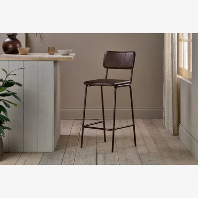 Nkuku Nkuku Ukari Counter Dining Chair | Dining Chairs Stools & Benches | Chocolate Brown