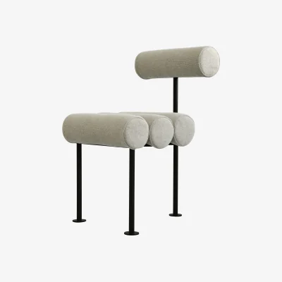 Nordic Nest 101 Copenhagen Hiro dining chair Black frame-Sand