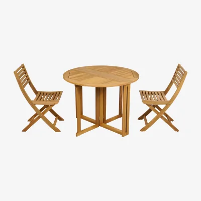 Nordic Nest 1898 Aneboda balcony set with 2 chairs teak