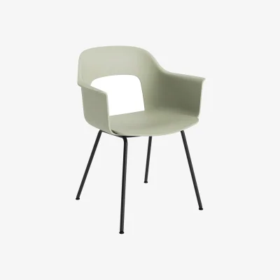 Nordic Nest HAY Layout Armchair 211 armchair Pastel green-black lacquered steel