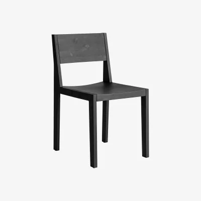Nordic Nest Vaarnii 016 Maasto Dining Chair chair Black-stained pine